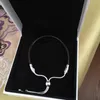 Echte lederen zwarte hand touw armband originele geschenkdoos voor Pandora 925 Sterling zilveren partij sieraden armbanden instellen voor vrouwen