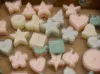 15 bicchieri in plastica trasparente per candele tealight/contenitori in cera per stampi per candele a forma di cuore d'amore per il matrimonio