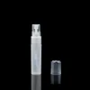 5ml 10ml Buzlu Plastik Atomizer Tüp Boş Doldurulabilir Mat Parfüm Parfüm Koku Numune Seyahat 0.17oz 0.34Oz için şişeler Sprey