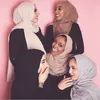 prezzo all'ingrosso 70 * 180 cm donna musulmana piega hijab sciarpa femme musulman morbido velo di cotone scialli e impacchi hijab islamico