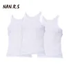 3 stks / partij man's katoen effen naadloze ondergoed kleding heren mouwloze tank vest comfortabele onderhemd heren undershirts