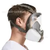 7 em 1 6800 máscara de gás rosto inteiro vista grande peça facial pintura pulverização respirador para máscara de gás filtro respiratório pulverização298a