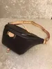 2022 VENDE a cintura totalmente nova Baga Pu Couro Bolsas de Flores Marrom Bolsas Mulheres Bolsa Bolsa Bolsa Lady Belt Belt Bag Men244l