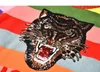 Luxury Designer Tiger Sequin Women Color Striped Sweaters Pullovers Runway Lady Winter Knitted Sweater Clothes UWHK