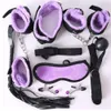 7pcs nylon plysch erotiska sexleksaker vuxna sex handbojor piska mun gag sex mask bdsm bondages set