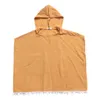 Neonate maschi Mantello con cappuccio Sciarpa scialle tinta unita per bambini INS Nappa per bambini Poncho con pompon Abbigliamento 3 colori C5822