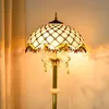 Tiffany – lampadaire antique en vitrail, abat-jour nordique blanc, en cuivre pur, sur pied, club, villa, salon, lampe en jade TF081