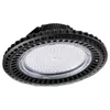 2020 LED High Bay UFO-Licht 100 W 150 W 200 W 250 W 300 W wasserdichte schwarze kreisförmige Lampe Fabriklager 110 V 220 V Deckenleuchte