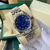 Новый 36 мм DateJust 126234 синий циферблат Miyota 8215 автоматические мужские часы стальной рифленый корпус Юбилейный браслет Сапфир унисекс часы Watch_Zone