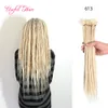 20 pouces cheveux faits à la main dread lock extensions de cheveux Dreadlocks synthétique crochet tresse extension de cheveux pour hommes et femmes coiffures hip hop