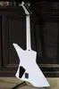 Custom Jame S Hetfield Guitar Explorer Explorer Snake Byte White Electric Guitar Rosewood Taste a batteria 9V Pickup attivi di Allg8762840