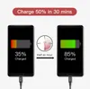 BASEUS USB Type C-kabel voor Xiaomi Redmi Note 7 USB-C-kabel voor Samsung Galaxy S9 S8 Opladen met LED-verlichting Type-C-kabel