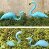 Simulation de flamant rose artificiel en plastique, 2 pièces, décoration d'extérieur, pour jardin, Festival, fête, mariage, Villa, ornements de jardinage