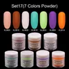 Lamemoria Professional Acrylic Powder Crystal Nail Art Tips 28colors Builder Transparent Powder Crystal Liquid Manicure299Z9115745