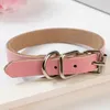 Dog Adjustable Letter Collar Pin Buckle Dogs Collars Neck Lace Pet Dog Supplies Red Pink Blue