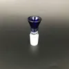 14mm 18mm Thick Glass Bong Slides Bowl With Handle Funnel Male Hourglass Smoking Accessories Water Pipe Bongs Bowls