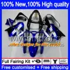 Body For KAWASAKI ZX-9R ZX900CC ZX 9R 9 R 900 2000 2001 2002 2003 216MY.0 ZX900 ZX9 R 900CC ZX9R 00 01 02 03 Full Fairing kit Stock blue blk