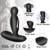 Choque elétrico pulso próstata Massagem Vibrador Sex Toys for Men Gay Remote Control Aquecimento vibratório Plug Anal Masturbator