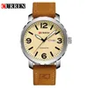 Zegar Zegar Watch marka mody Curren Casual Leather Business Watch Mężczyźni Data Tydzień Kwarc Mężczyzna Montre Homme275k