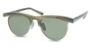 Marque lunettes de soleil polarisées Vintage demi-monture lunettes de soleil femmes lunettes de soleil gris vert lentille lunettes noir tortue avec boîte