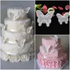 High quality Butterfly Shape 2 pcs/lot Cake Mold 2 Sizes Food-Grade Plastic Fondant Decorating Cookie Plunger Cutters DIY Baking Molds