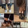 Летние ажурные носки, детские короткие носки до щиколотки с рюшами для девочек, короткие носки с бантом и кружевной сеткой, детские носки по колено для больших девочек, сетчатые носки8788281