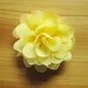 어린이 헤어핀 헤어 액세서리 공예 꽃 DIY 아기 머리띠 파티 호의 RRA3076에 대한 7CM 소프트 세련된 쉬폰 꽃 Flatback 렛트 꽃