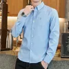 mens designer dress shirts New Pure Color Men Business Casual dress shirt Male Long Sleeve Shirts