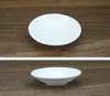 200pcs Plastic Seasoning Dish Round White Sauces Plate Snacks Dish Storage Trays Plate Saucer Food Container2298432