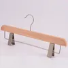 Dorosłe i dziecięce wieszaki Wieszaki z drewna Real Wood Spodnie Rack Log Non - Paint Odzież Rack Non Slip Children Hanger EOO1372-8