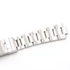 Rolamy 20mm Stainless Steel Links Hollow Curved End Deployment Glide Lock Clasp Brushed Bracelet for VINE Oyster 70216 455B5377182