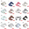 Baby print Nursing Pillows Maternity U Shaped Breastfeeding Pillow Cartoon Crown Bear Swan Infant Cuddle Feeding Waist Cusion LJJA2273