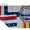 USA-Flagge von Tampa, Florida, 3 x 5 Fuß (90 x 150 cm), Polyester-Flagge, Banner-Dekoration, fliegende Hausgarten-Flagge, festliche Geschenke