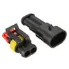 Waterdichte PA66 2-pins Way Wire Connector-terminals voor motorfiets elektrische auto truck