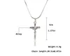 Halsband hänger Silver Cross Pendants halsband Vackra klassiska prom smycken kors halsband
