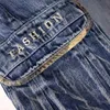 Jeans maschili Allentato le tasche hip-hop per i pantaloncini Denim Cargo Piano Plus Big Size Lettere Ricamo Skateboard Streetwear Streetwear