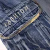 Men's Jeans Loose Hip Hop Pockets Cargo Denim Shorts Plus Big Size Letters Embroidery Skateboard Streetwear