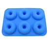 6-cavity 실리콘 도넛 베이킹 팬 스틱 곰팡이 식기 세척기 장식 도구 젤리와 사탕 3D 금형 DIY 최고의 도구