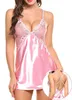 Kobiety w dużych rozmiarach seksowna bielizna koronka Babydoll Chemise porno Sex Bielizna sukienka Transparent Haltter erotyczne bieliznę Sexy Costumes5287344