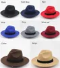 패션 모자 Womens Mens Trilby Caps Jazz Hats Fedoras Top Wide Brim HATS 인기있는 공식 패션 모자