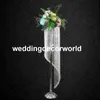 Kristall-Diamant-Kronleuchter-Blumenständer für Hochzeits-Herzstück, runder goldener mentaler Hintergrund-Ausstellungstisch für Hochzeitsfeier-Event-Bankette