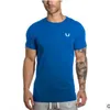 Camisa da moda para homens Tops de fitness Rashgard Mens Dry Fit Running T Shirt Sportswear Crossfit Gym Tshirt Fit Tight Training Shirts