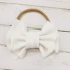 Mignon grand arc hairband de bébés filles pour les enfants en bas âge élastique bandeau à nœud nylon turban têtes enveloppe les accessoires de cheveux à nœuds arc