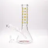 12in Hookah Beaker Modello colorato di vetro Bong Water Pipepe Dabrig con 1 ciotola trasparente inclusa