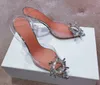 Hot Sale-Verão mulher apontou dedo do pé da geléia sapatos de festa de casamento Lady Rhinestone Alto Sandálias salto