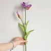 Ins simulation préférée fleur de bauhinia vraie touche branche de redbud chinois décoration de mariage main tenant bouquet faux mur de fleurs en soie
