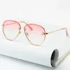 Wholesale-2019 Hot Sale Luxury Designer Sunglasses For Women And Men Metal Pilot Frame Mirror Lenses 9 Colors Free Shipment