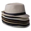 파나마 밀짚 모자 Fedora 소프트 패션 남성 여성 인용 가슴 모자 6 색 선택 10pcs lot188g