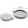 100 stks Groothandel Rvs Glas Cameo Cabochon Earring Haak Ronde Hanger Oor Basis Lade Bezel Blank Setting Maken DIY Findings