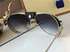 LuxuryVintage Goldbrown Pilot Sunglasses de Sol Mens Luxury Designer Sun Glases Shades with Box9273107